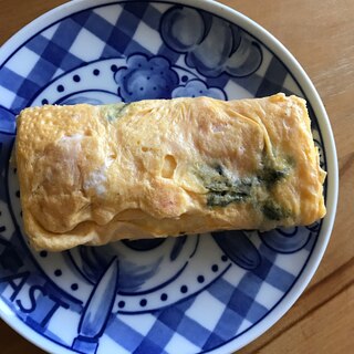 ゆでエビと味付け海苔の卵焼き